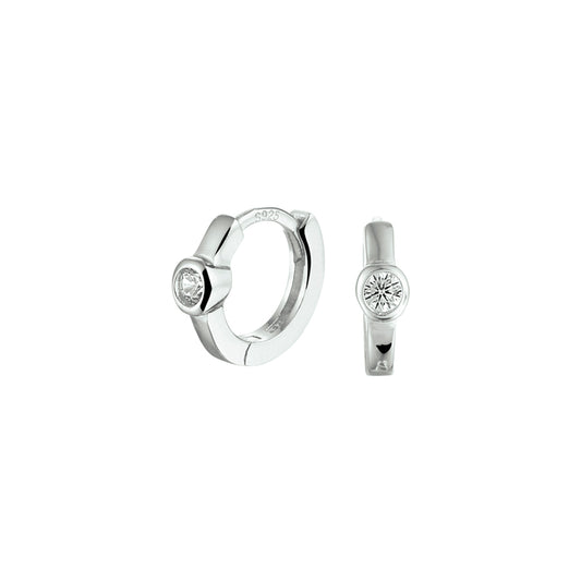vDam Klapoorringen Zirkonia Zilver Gerhodineerd 1332683