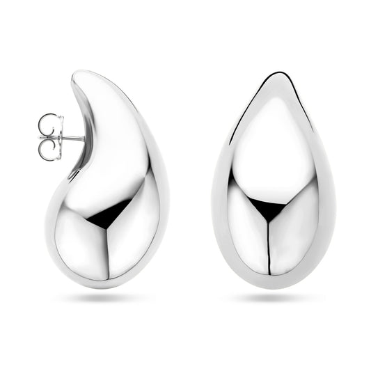 vDam Oorknoppen Druppel Zilver Gerhodineerd 1338988