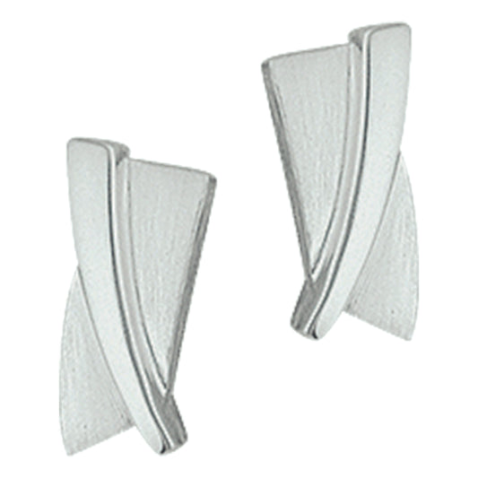 vDam Oorknoppen Poli/mat Zilver Gerhodineerd 1327282