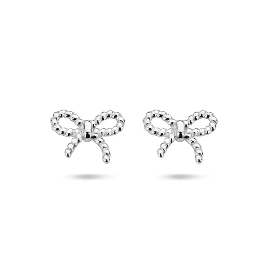 vDam Oorknoppen Strik 6,5 Mm Zilver Gerhodineerd 1340797