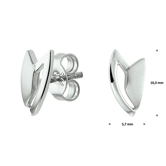 vDam Oorknoppen Zilver Gerhodineerd 1329145