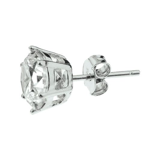 vDam Oorknoppen Zirkonia Zilver Gerhodineerd 1327000