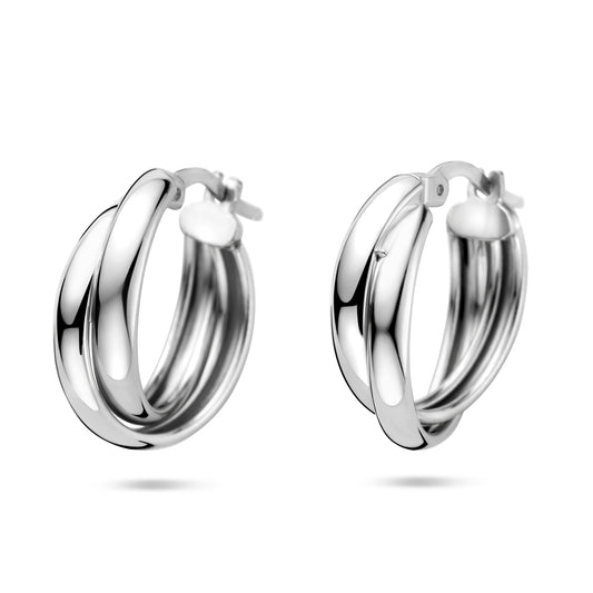 vDam Oorringen 19,5 Mm Zilver Gerhodineerd 1341601