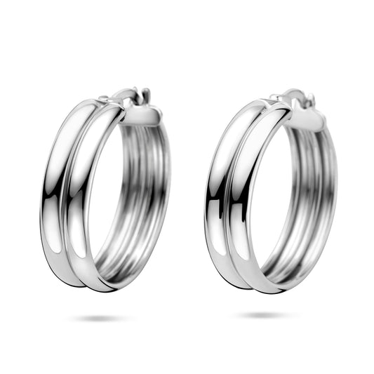 vDam Oorringen 23 Mm Zilver Gerhodineerd 1341602