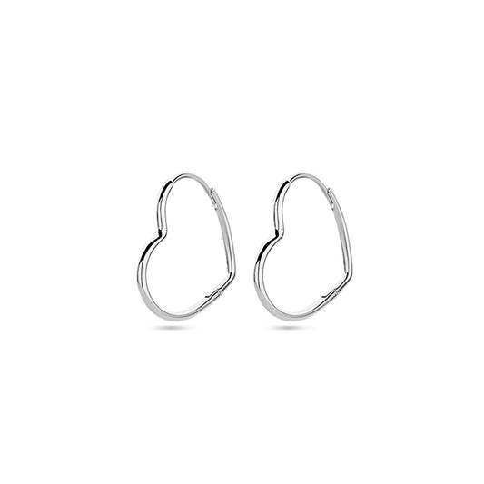 vDam Oorringen Hart Zilver Gerhodineerd 1338379