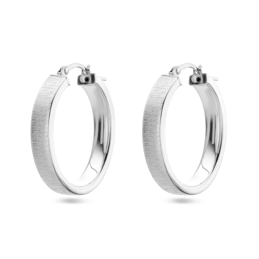 vDam Oorringen Poli/mat Zilver Gerhodineerd 1338403