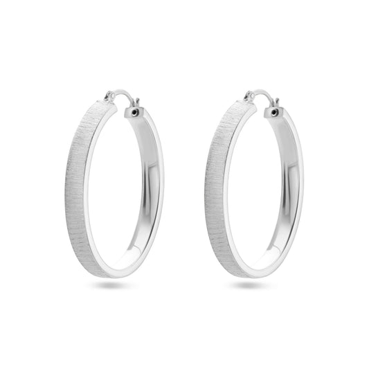 vDam Oorringen Poli/mat Zilver Gerhodineerd 1338404