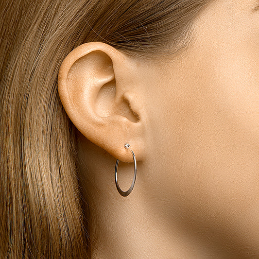 vDam Oorringen Scharnier Zilver Gerhodineerd 1332311