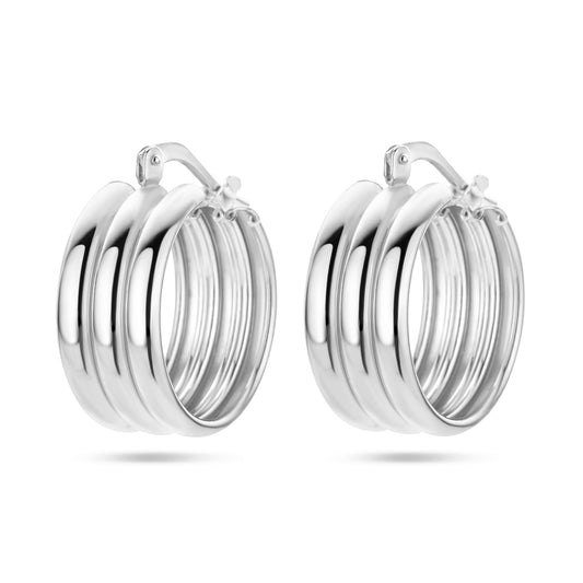 vDam Oorringen Zilver Gerhodineerd 1336918