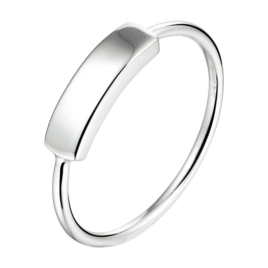 vDam Ring Balkje Zilver Gerhodineerd 1333055