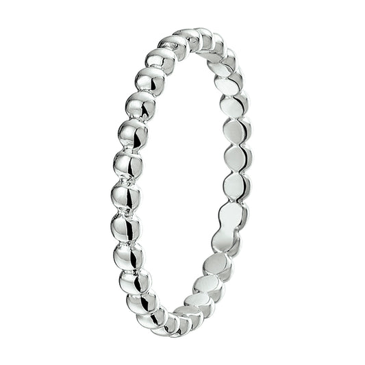 vDam Ring Bolletjes Zilver Gerhodineerd 1325113