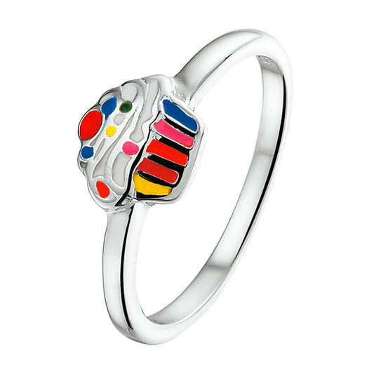 vDam Ring Cupcake Zilver Gerhodineerd 1325895