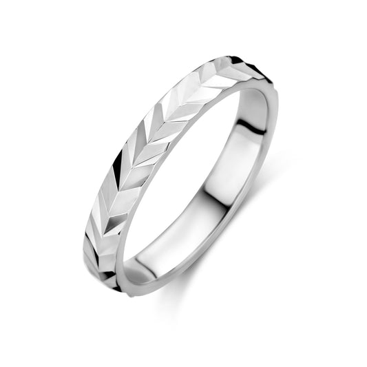 vDam Ring Gediamanteerd Zilver Gerhodineerd 1336808