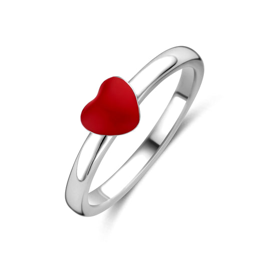 vDam Ring Hartje Zilver Gerhodineerd 1341488