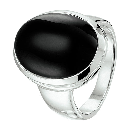 vDam Ring Onyx Zilver Gerhodineerd 1325354