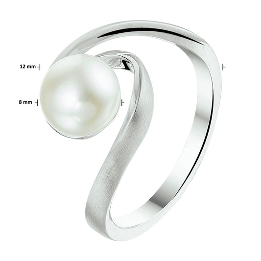 vDam Ring Parel Zilver Gerhodineerd 1328208 Maat 17¾