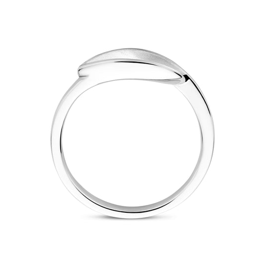 vDam Ring Poli/mat Zilver Gerhodineerd 1340843 Maat 19