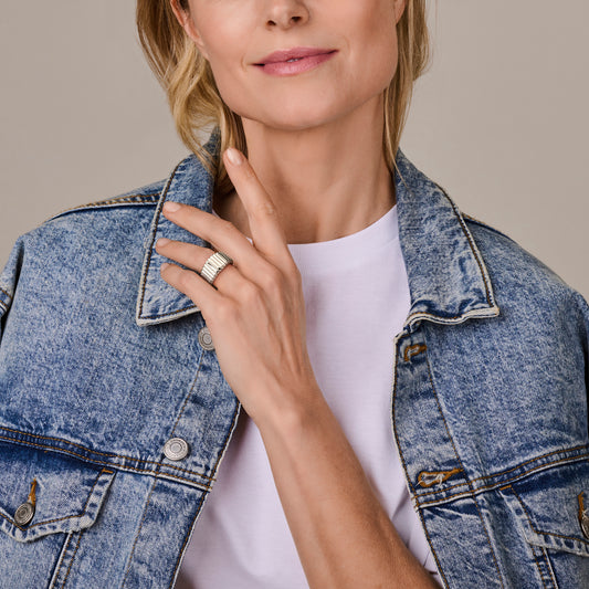 vDam Ring Tubogas Zilver Gerhodineerd 1339490 Maat 17¼