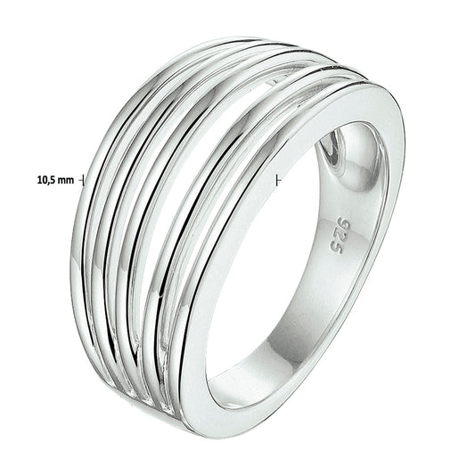 vDam Ring Zilver Gerhodineerd 1328126 Maat 18½