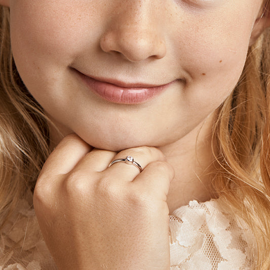 vDam Ring Zirkonia Zilver Gerhodineerd 1325119 Maat 16