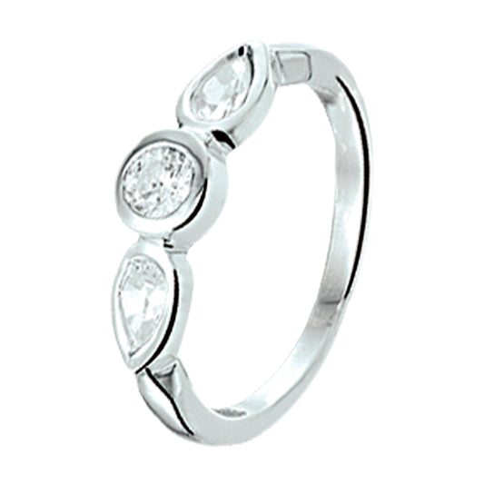 vDam Ring Zirkonia Zilver Gerhodineerd 1325490