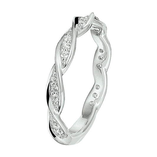 vDam Ring Zirkonia Zilver Gerhodineerd 1328356