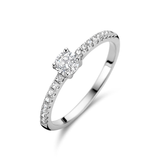 vDam Ring Zirkonia Zilver Gerhodineerd 1336125