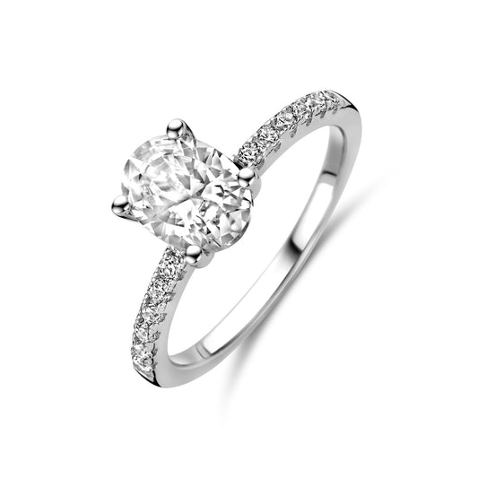 vDam Ring Zirkonia Zilver Gerhodineerd 1338516