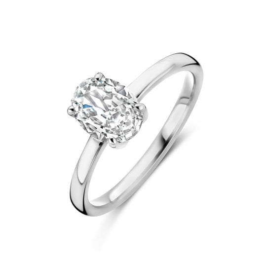 vDam Ring Zirkonia Zilver Gerhodineerd 1338908