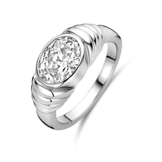 vDam Ring Zirkonia Zilver Gerhodineerd 1339168