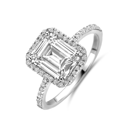 vDam Ring Zirkonia Zilver Gerhodineerd 1339444