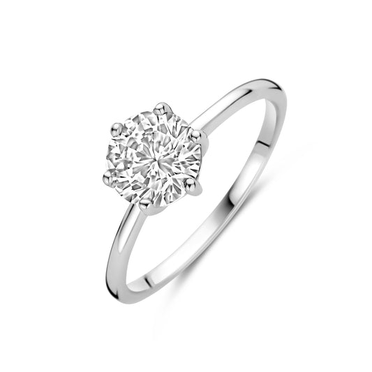 vDam Ring Zirkonia Zilver Gerhodineerd 1339964