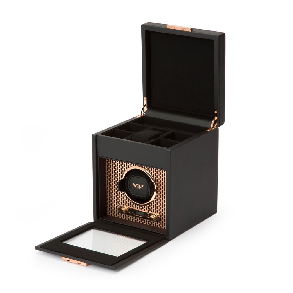 WOLF Axis Horloge Opwinder met Opslag 469216 - Juwelier van Dam
