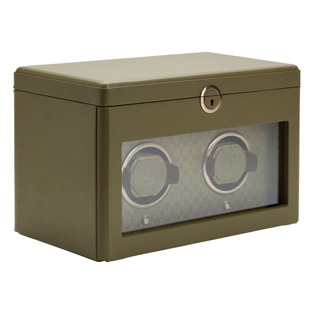 WOLF Earth Dubbele Horloge Opwinder met Opslag 190441 - Juwelier van Dam