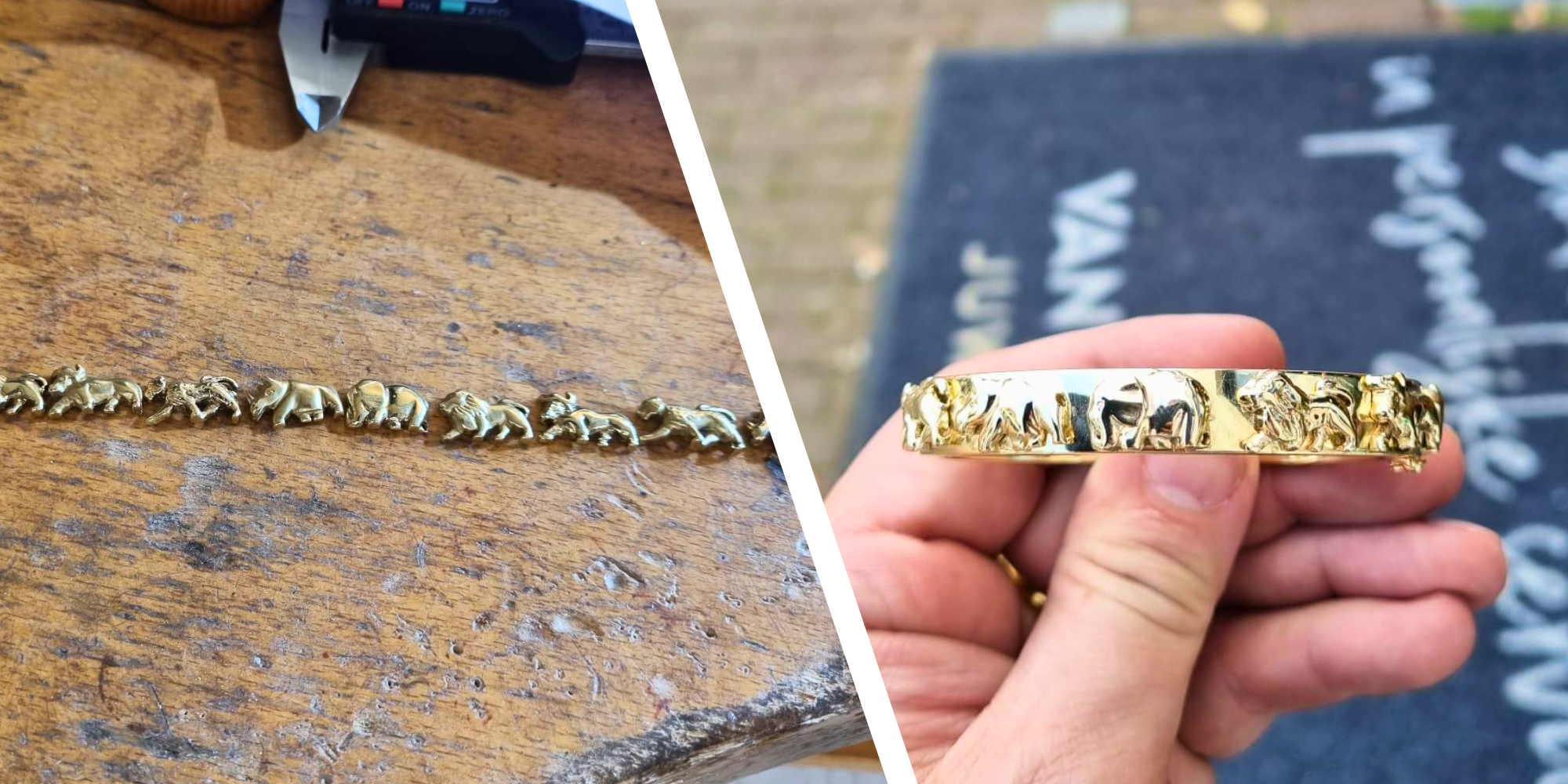 Gouden Dieren Armband Vermaking