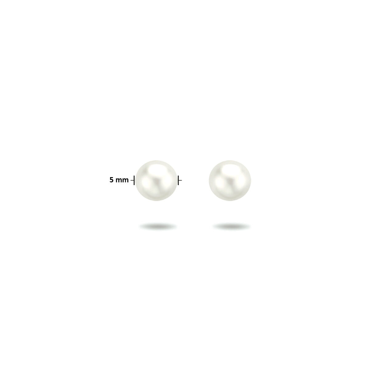 Zilveren Oorknoppen Parel 5mm 1323113
