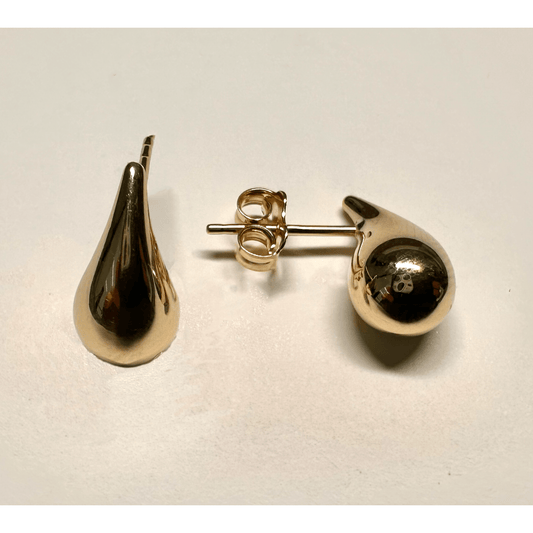14 krt gouden oorsteker druppel XIAF008 1,5mm