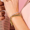 CO88 Collection Stalen Tennisarmband Goud met Zirkonia's 8CB-91215