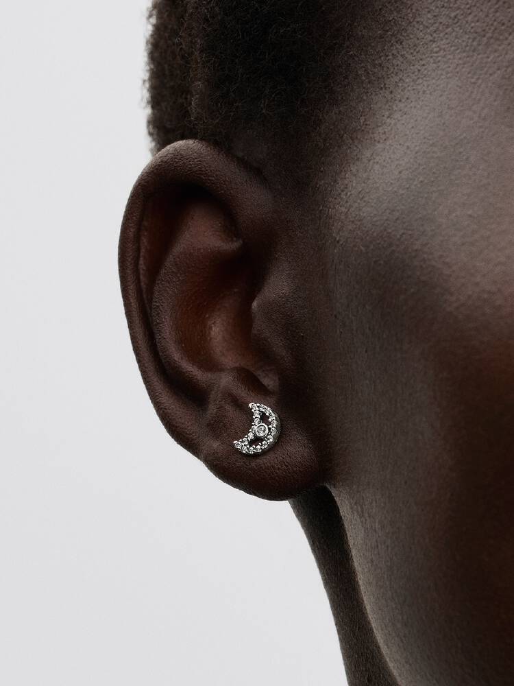 Pandora Oorknoppen Halve Maan met Zirkonia's 294257C01