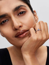 Pandora Ring met Blauwe Zirkonia Vlinder 194269C01-52