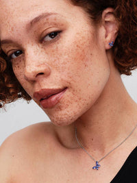 Pandora Oorknoppen met Blauwe Vlinders 294230C01