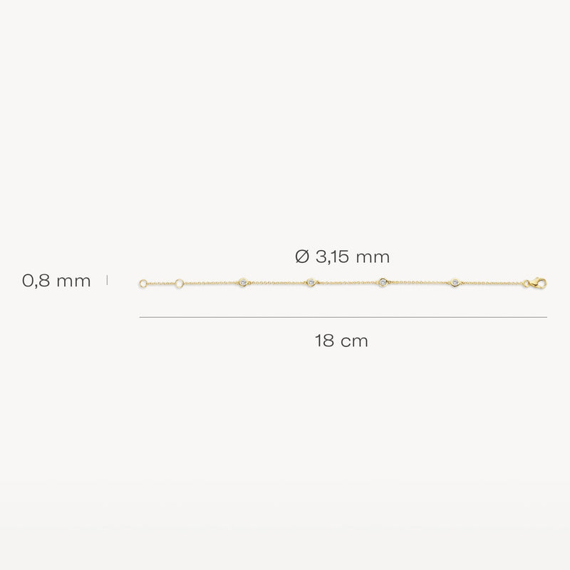 Blush Armband 14kt Goud 2187YZI