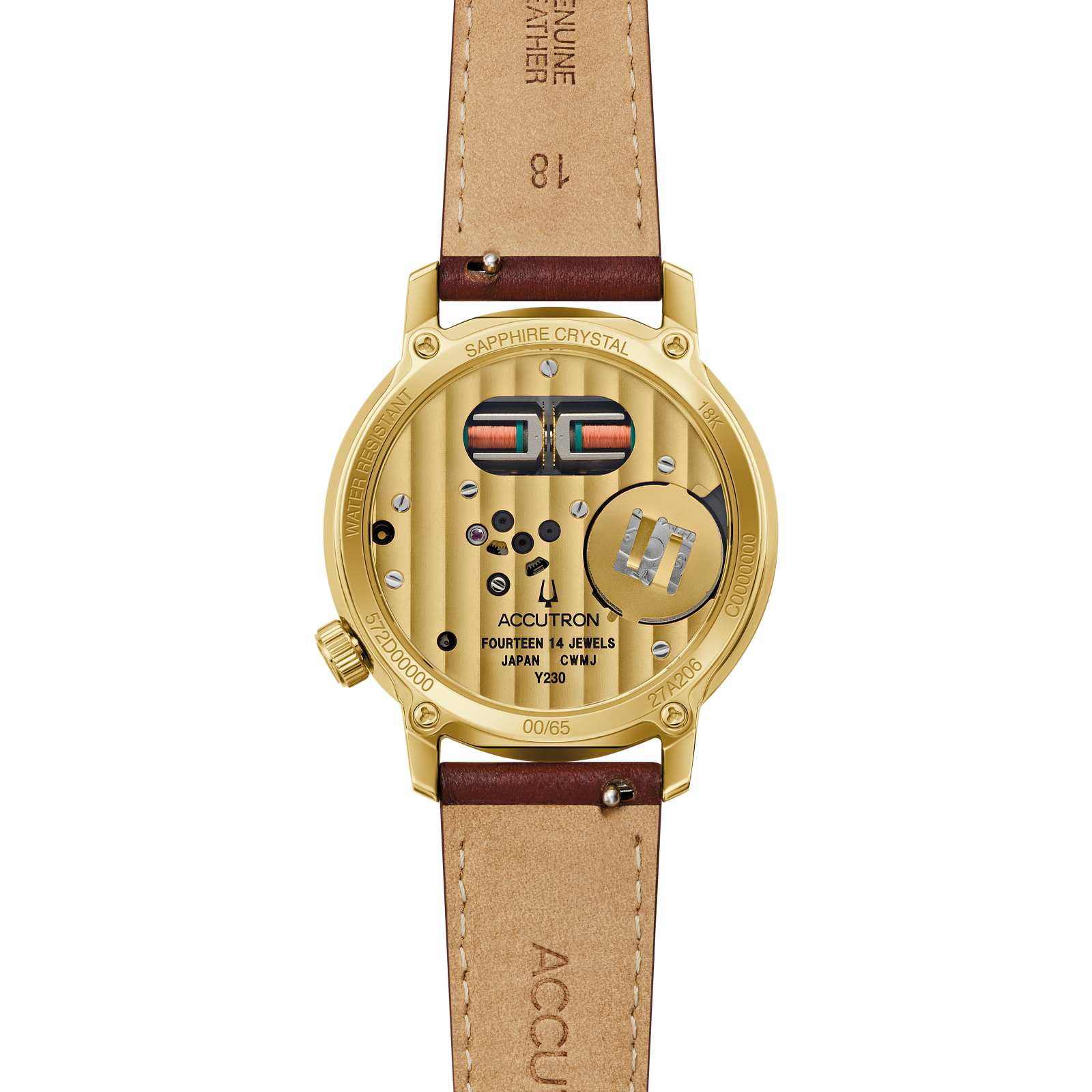 Bulova Accutron 314 Spaceview 18K Goud 27A206 