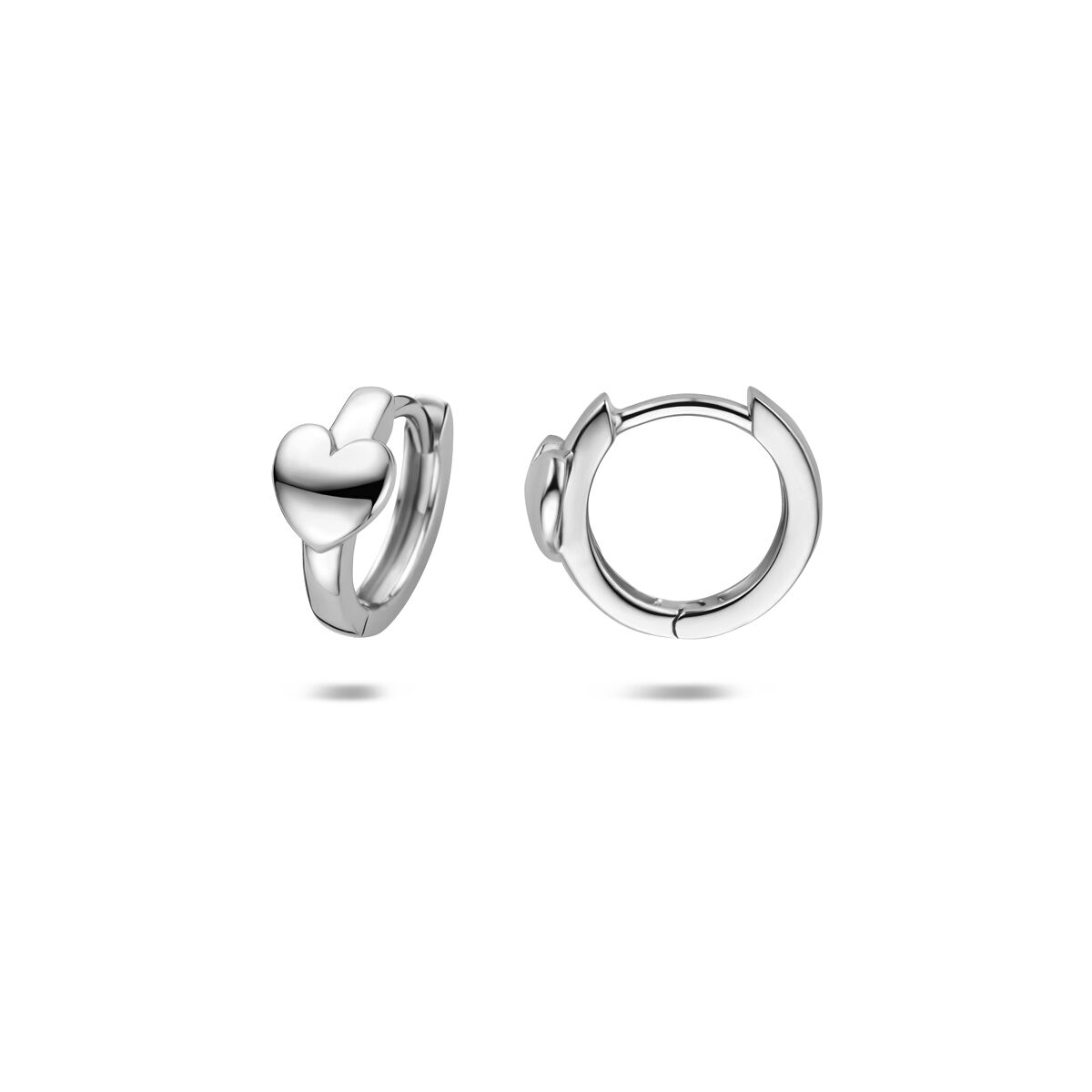 Zilveren Klapoorringen Hart 11,5 mm 1324683