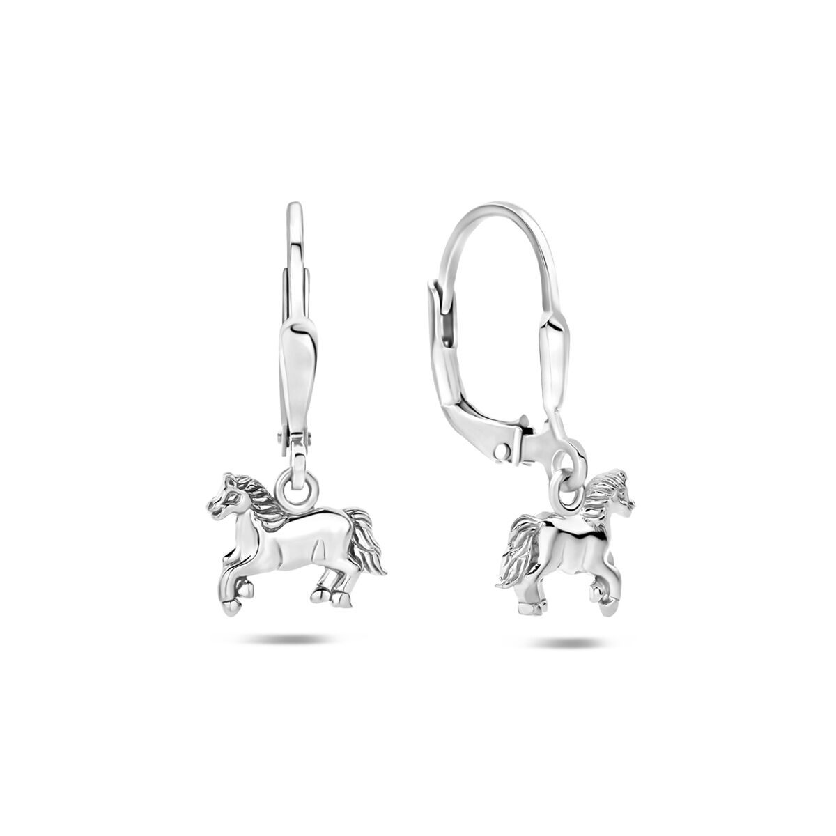 Zilveren Oorhangers Paard Brisur Haak 22 mm 1321821