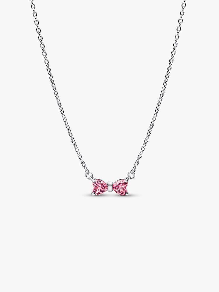 Pandora Ketting met Roze Zirkonia Strik 394235C01-45