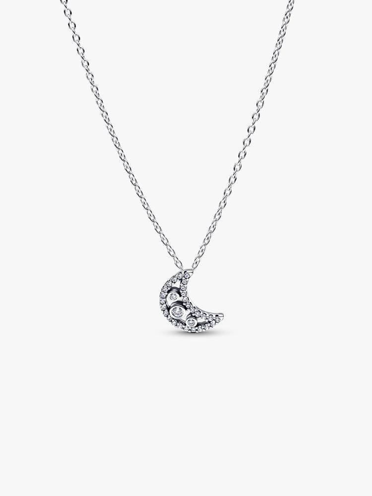 Pandora Ketting met Zirkonia Halve Maan 394259C01-50