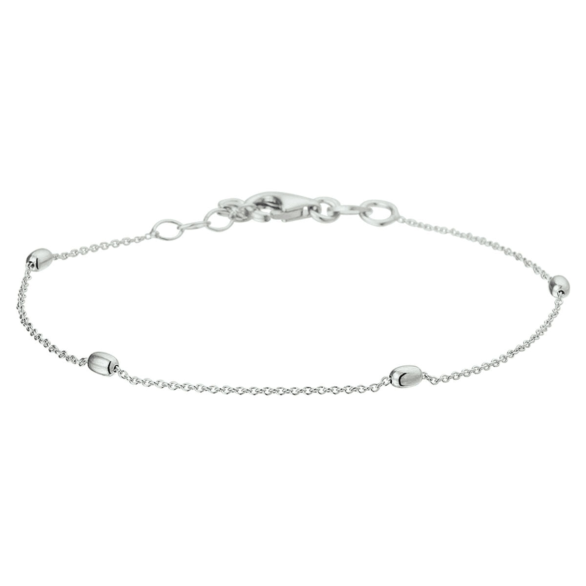 Zilveren Armband Bolletjes 1,0 mm 17+ 2 cm 1327311