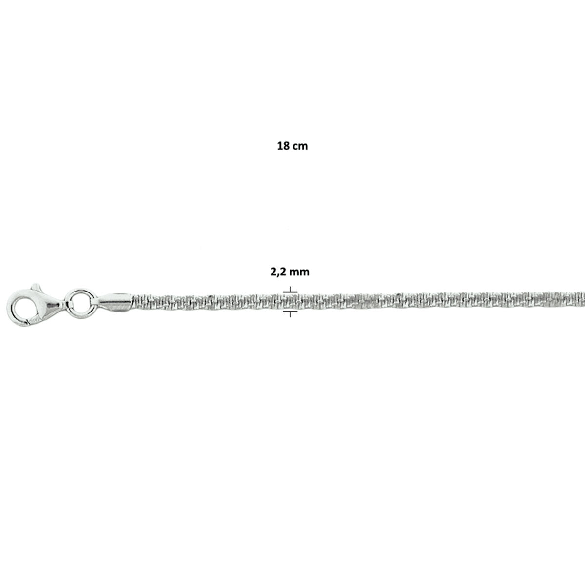 Zilveren Armband Fantasie 2,2 mm 1327306