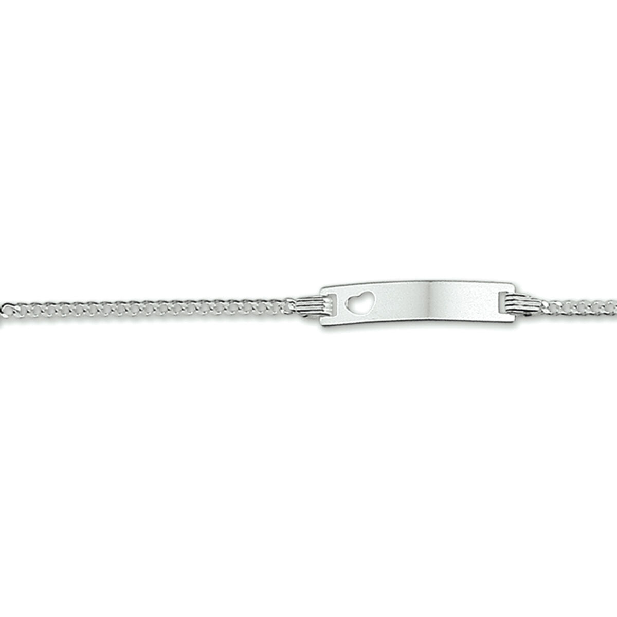 Zilveren Graveerarmband Gourmet Plaat 4,2 mm 9 - 11 cm 1327733